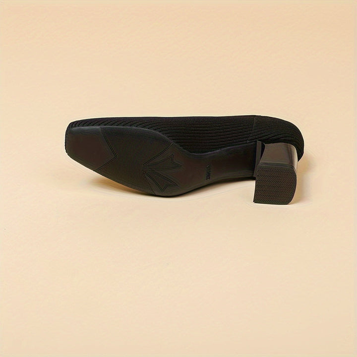 Bekväma pumps med stabil klack för smärtfritt stöd