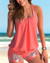 Klassische Tankinis mit Blumenprint