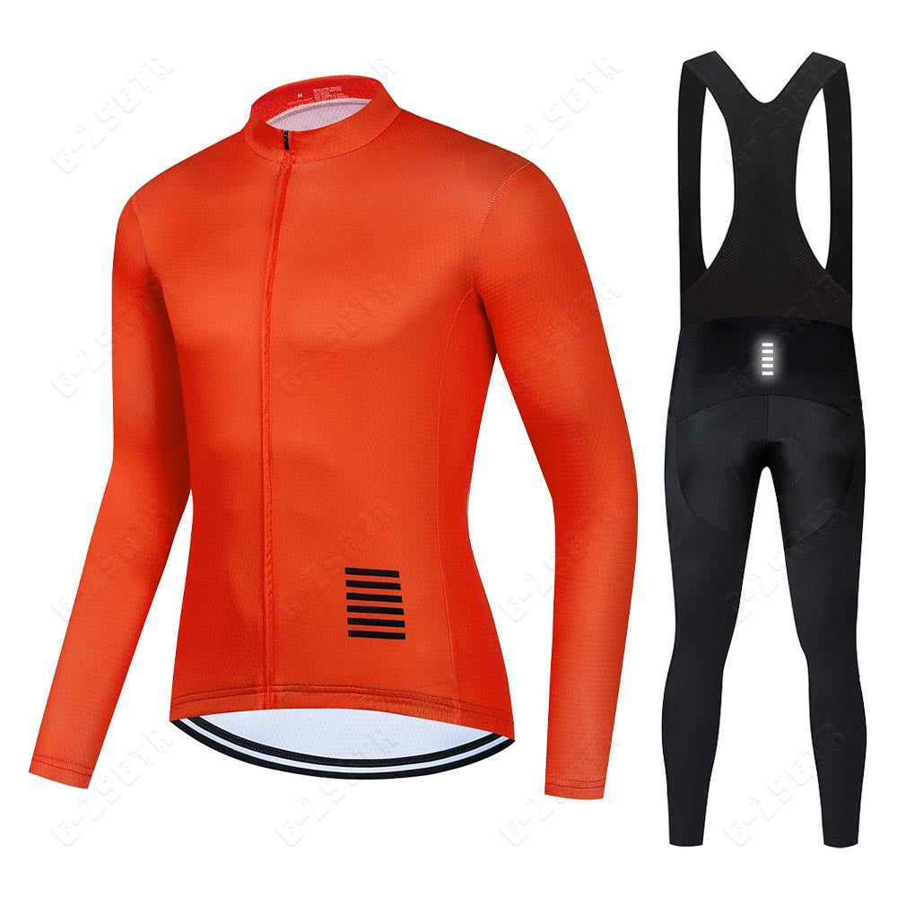 Professionelles Langarm-Radsport-Bekleidungs-Set