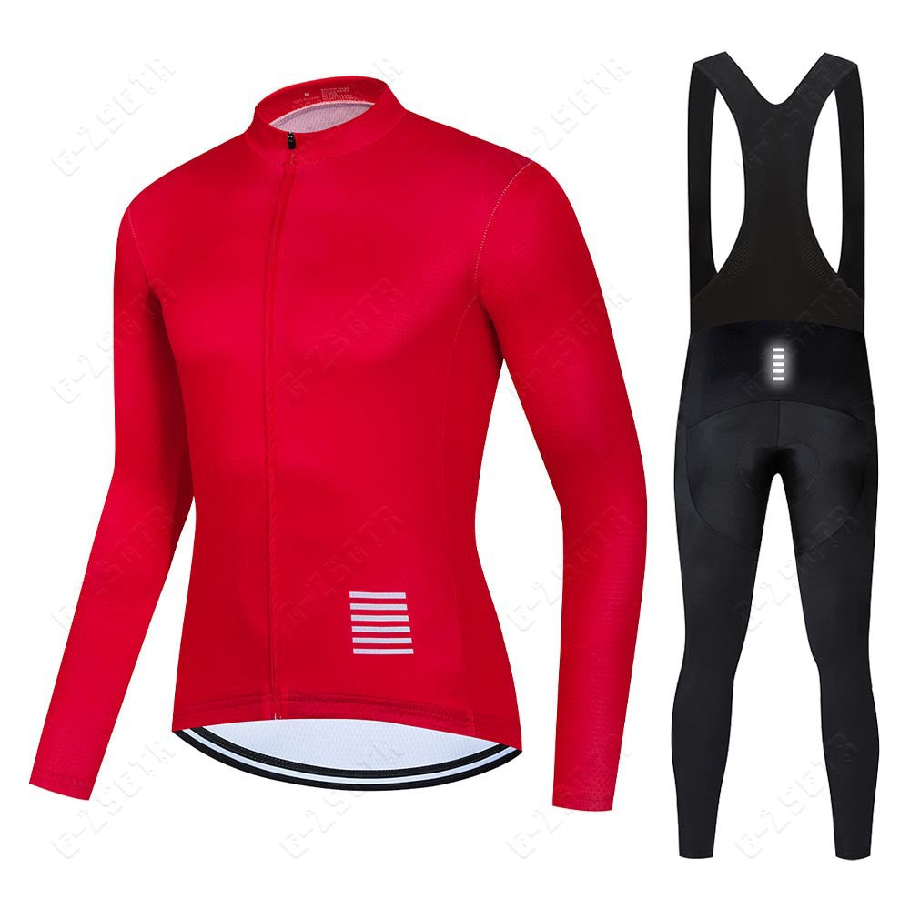 Professionelles Langarm-Radsport-Bekleidungs-Set