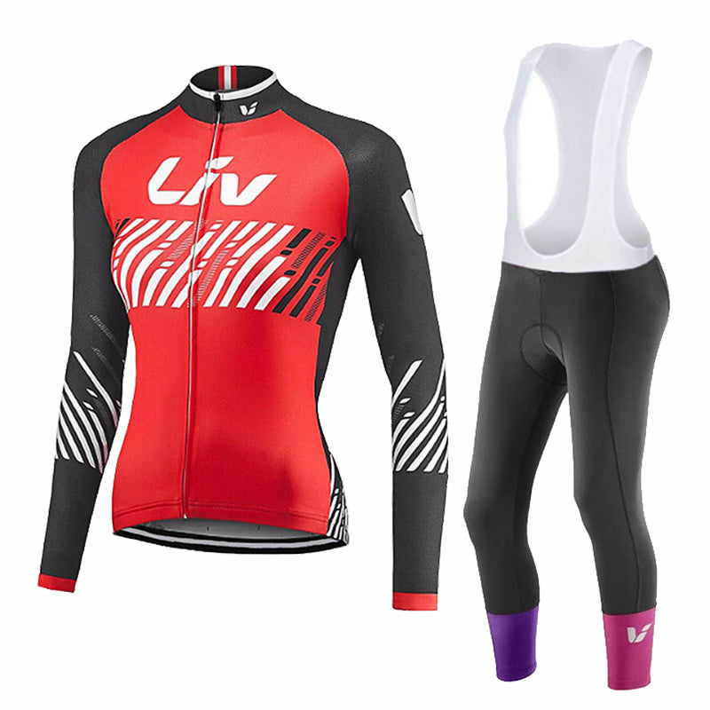 LIV V2 – PRO Damen Winter-Radsport-Set mit Trägerhosen