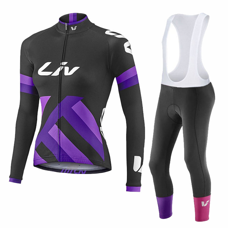 LIV V2 – PRO Damen Winter-Radsport-Set mit Trägerhosen