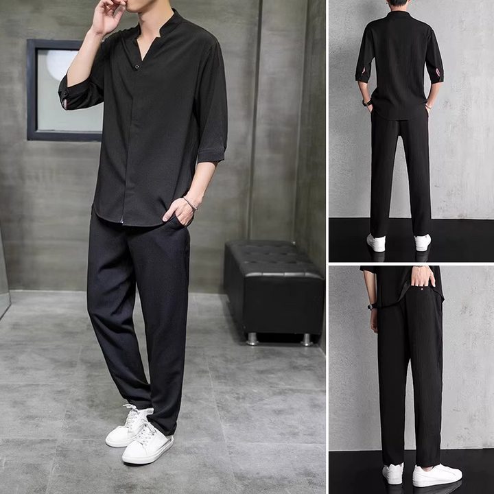 Men’s Breathable Causal 2-Piece Set