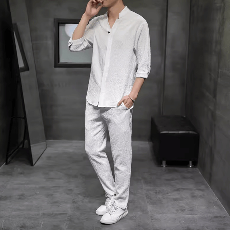 Men’s Breathable Causal 2-Piece Set