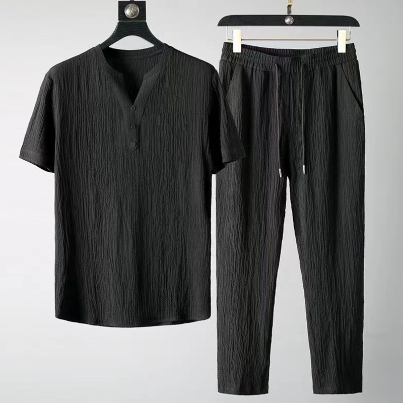 Men’s Breathable Causal 2-Piece Set