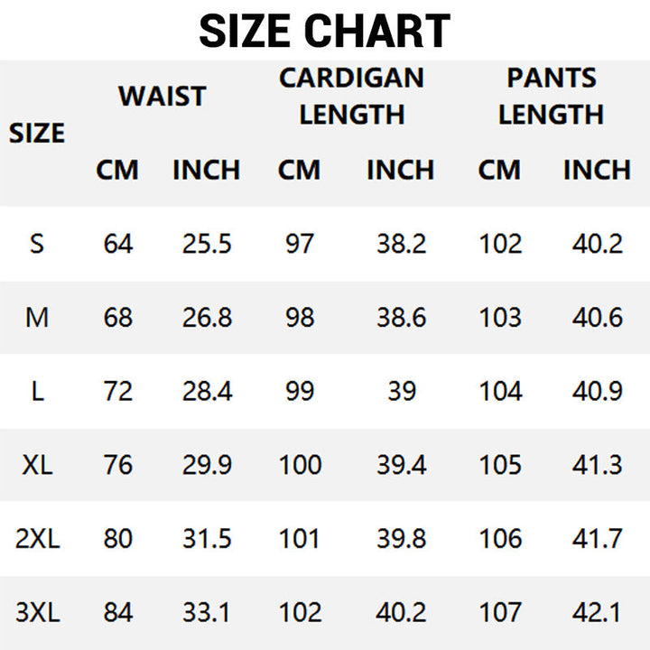 Casual stickat tredelat set – kort topp, kofta och byxor
